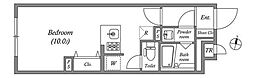 ルネッサンスコートイケブクロ ワンルームの間取図画像