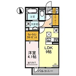 ブリエテラス 1LDKの間取図画像
