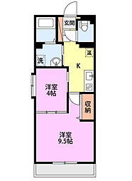 フレンド宮原 2Kの間取図画像
