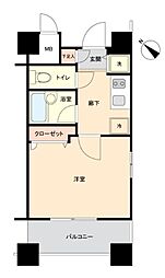 OLIO池尻大橋 1Kの間取図画像