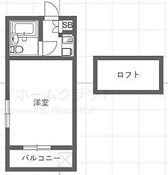 ジュネパレス越谷第10 1Kの間取図画像