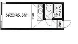 ユナイト星川アドリアーナの瞳 ワンルームの間取図画像