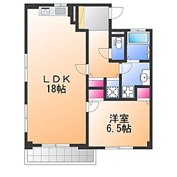 Y.Kファミリー 1LDKの間取図画像