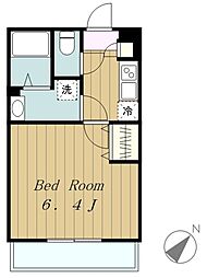 リブリ・華さがみ野 1Kの間取図画像