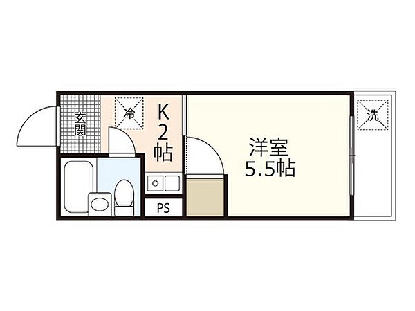 三宅館 ｜広島県広島市佐伯区三宅3丁目(賃貸マンション1K・2階・14.68㎡)の写真 その2