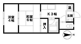 ロイヤルハイツ野々市 208 ｜ 石川県野々市市住吉町5-5（賃貸マンション2K・2階・25.73㎡） その2