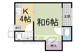 中辻アパート 8 ｜ 京都府宇治市宇治池森（賃貸アパート1DK・1階・22.60㎡） その2