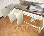 キッチン下の収納部分です