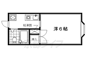 レディース井上 D ｜ 京都府京都市伏見区深草極楽町（賃貸アパート1K・1階・14.50㎡） その2