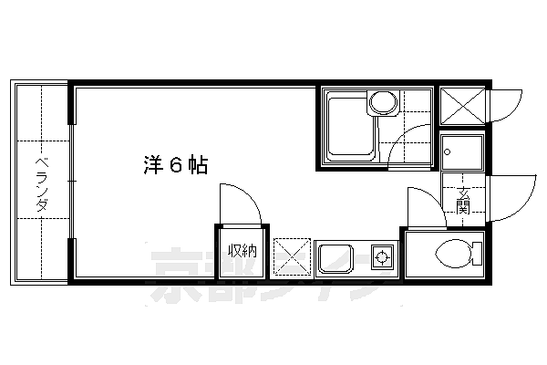 フローレンス伏見 105｜京都府京都市伏見区桃山最上町(賃貸マンション1R・1階・20.00㎡)の写真 その2