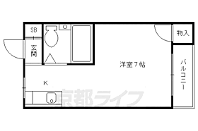 パルフェ深草 2F-4 ｜ 京都府京都市伏見区深草ケナサ町（賃貸アパート1R・2階・17.29㎡） その2