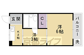 京都府京都市山科区日ノ岡鴨土町（賃貸マンション2K・3階・25.00㎡） その2