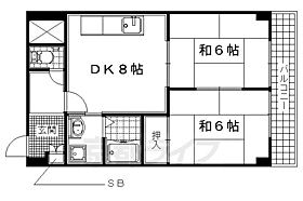 ＫＧビル 302 ｜ 京都府宇治市小倉町老ノ木（賃貸マンション2LDK・3階・42.76㎡） その2