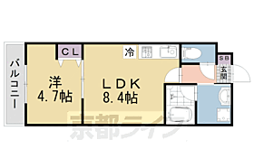 ブライト伏見丹波橋 102 ｜ 京都府京都市伏見区両替町15丁目（賃貸マンション1LDK・1階・29.90㎡） その2