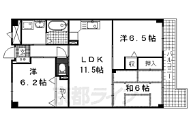 コテドパルク住吉 202 ｜ 京都府京都市伏見区中之町（賃貸マンション3LDK・2階・65.22㎡） その2