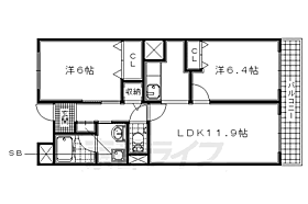 京都府木津川市州見台1丁目（賃貸マンション2LDK・2階・52.08㎡） その2