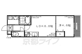 サクシード丹波橋 406 ｜ 京都府京都市伏見区桃山水野左近東町（賃貸マンション1LDK・4階・30.00㎡） その2