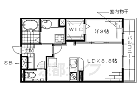 マジェスティツイン　I 105 ｜ 京都府京都市伏見区深草小久保町（賃貸アパート1LDK・1階・33.39㎡） その2