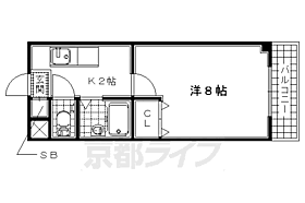 京都府京田辺市草内法福寺（賃貸マンション1K・2階・22.61㎡） その2