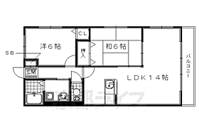 メニイカインズＫ 201 ｜ 京都府城陽市富野高井（賃貸アパート2LDK・2階・56.51㎡） その2