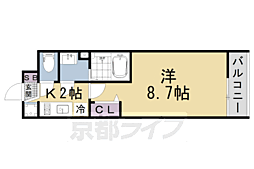 間取図画像 1K