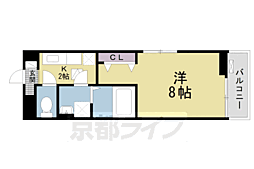 京阪交野線 村野駅 徒歩17分の賃貸アパート 1階1Kの間取り