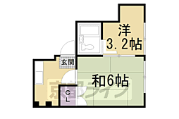 Kozy嵯峨嵐山 2Kの間取図画像