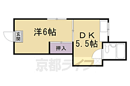 みやひハウス 1Kの間取図画像