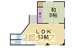 ラポーラクローデュ 1LDKの間取図画像