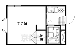 メゾングランドール 1Kの間取図画像