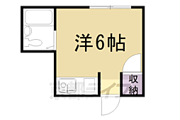 マンションサンセット藤 ワンルームの間取図画像
