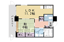 ノーブルハウス 1LDKの間取図画像