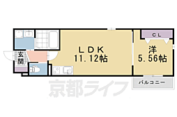 KTI-レジデンス淀 1LDKの間取図画像