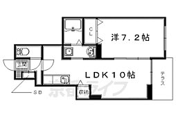 サンタ・ピーク 1LDKの間取図画像
