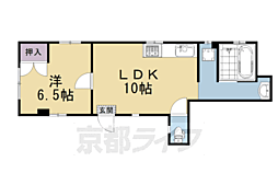 青山マンション 1LDKの間取図画像
