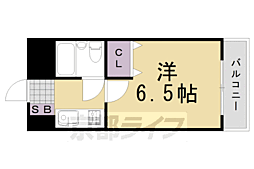 パティオオカモト 1Kの間取図画像