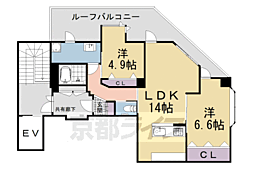 セラヴィー119 2LDKの間取図画像