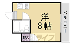 コテージ大枝 1Kの間取図画像