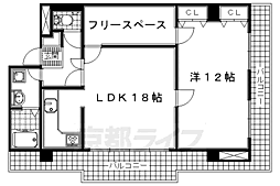 紫明館 1LDKの間取図画像