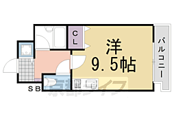 パサディナパーク ワンルームの間取図画像