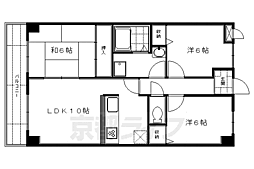 エクラ丹波橋 3LDKの間取図画像