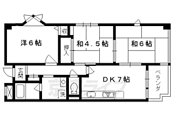 グリーンハウス十条 3DKの間取図画像