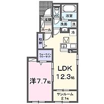 サンリット・ベゼルII  ｜ 宮崎県宮崎市佐土原町下田島字平松（賃貸アパート1LDK・1階・50.14㎡） その2