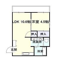 タウニィ石丸  ｜ 宮崎県宮崎市宮の元町（賃貸アパート1LDK・2階・33.00㎡） その2