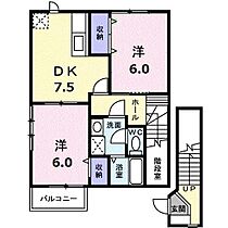 メゾンサンパティークB  ｜ 宮崎県都城市蓑原町（賃貸アパート1LDK・2階・54.42㎡） その2