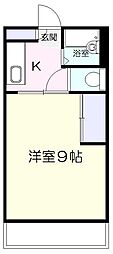 (株)かがみマンション 1DKの間取図画像