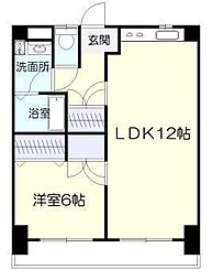 ピープルタウン 1LDKの間取図画像