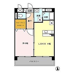 レ・フレールイタキチ 1LDKの間取図画像