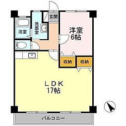 MKコーポ 1LDKの間取図画像