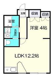アーバンビレッヂ清武 1LDKの間取図画像